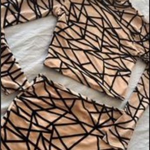 Matching top and skirt brand new